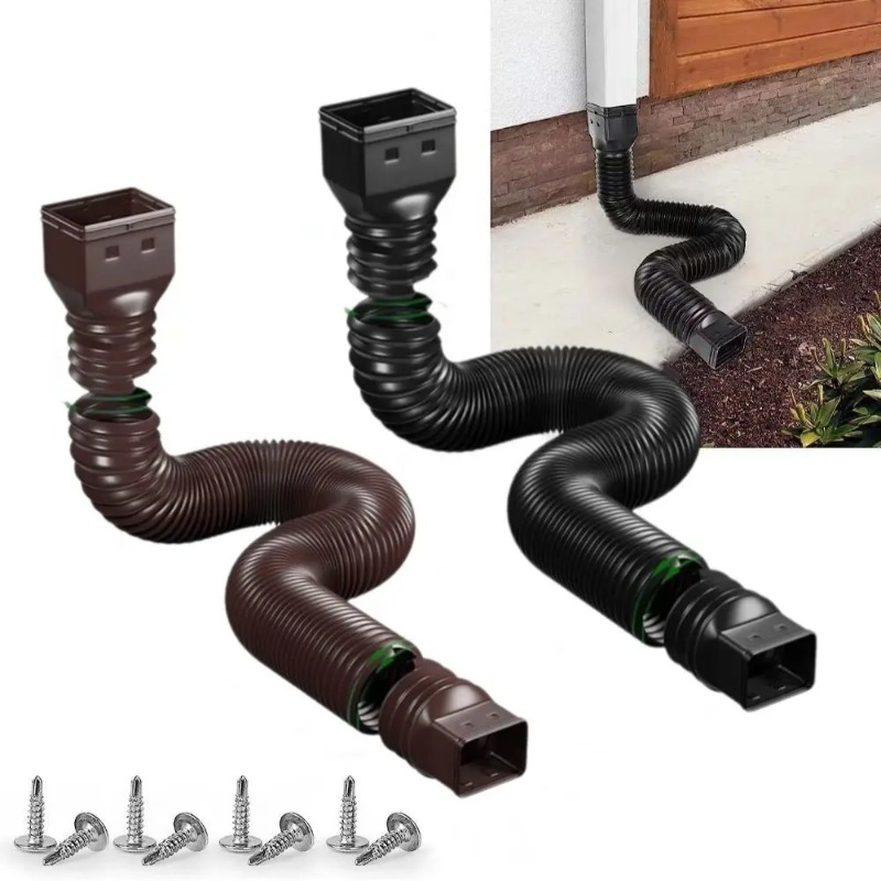Flexible Retractable Downspout - Flexible Hose Braided ulasan dan harga