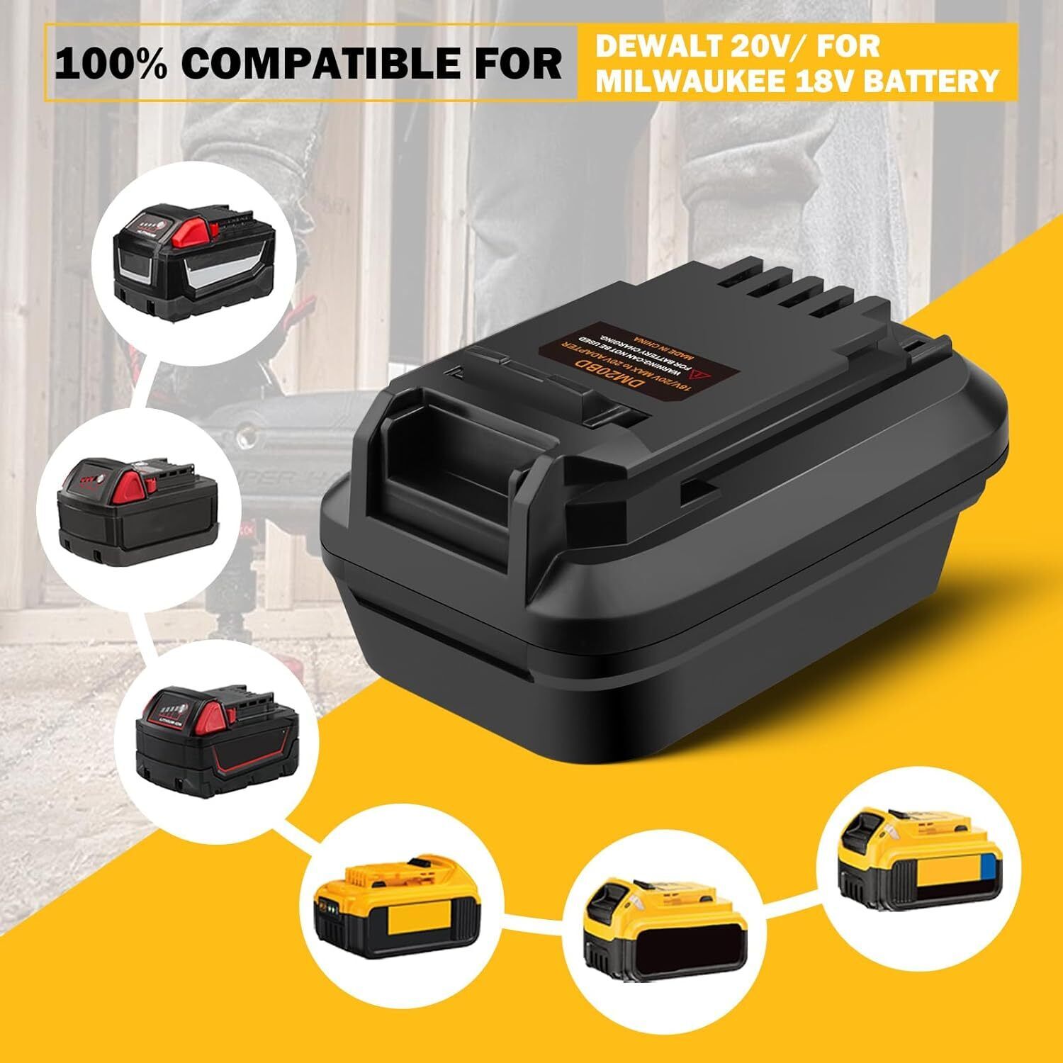 DM20BD Battery Adapter for DeW - Black+Decker Tool Cordless ulasan dan harga