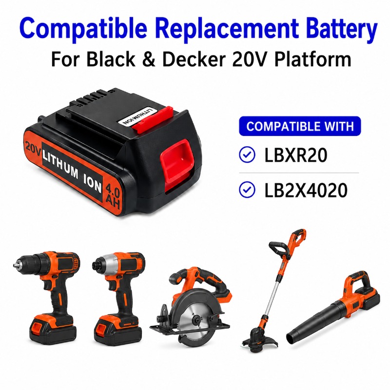 20V 6.0Ah Battery For Black&De - Black+Decker Tool Cordless ulasan dan harga