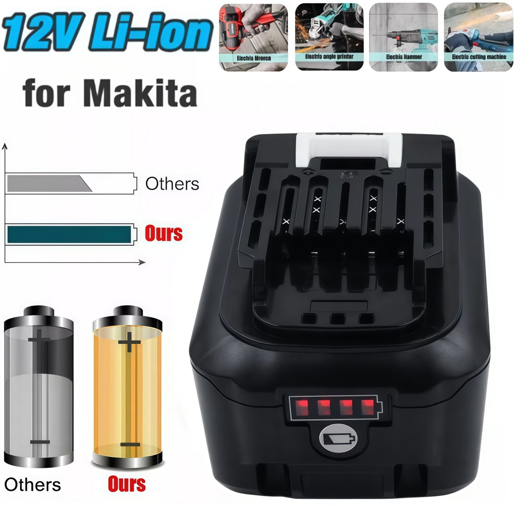 10.8V 12V Max 4.0Ah/6.0Ah Li-i - Makita Drill Hp1640 ulasan dan harga