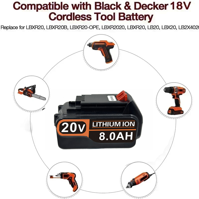 3.0Ah-8.0Ah for Black & Decker - Black+Decker Tool Cordless ulasan dan harga
